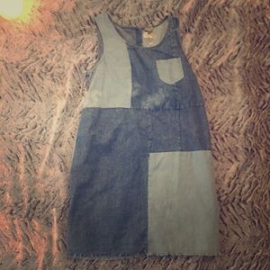 Blue jean mini dress